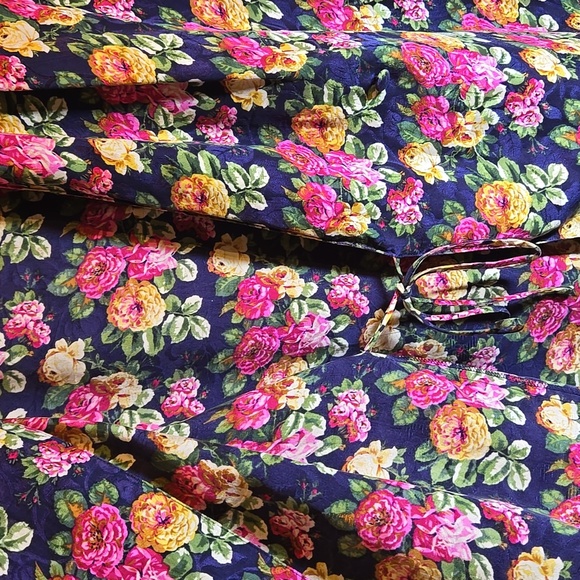 Victoria's Secret Silk Floral Lace Trim Pants Pajama Set Vintage - Picture 7 of 16